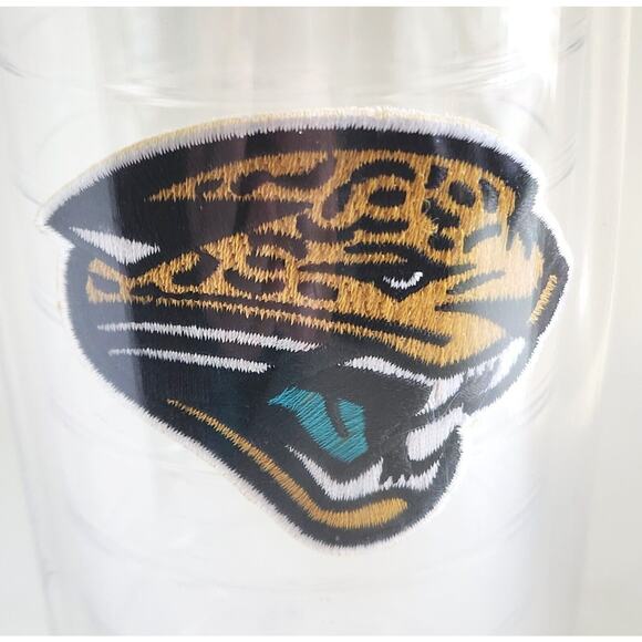 TERVIS TUMBLER-JACKSONVILLE JAGUARS-Clear-Snap Back Top-Holds 24 oz - Picture 4 of 14